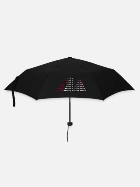 PAY PALINDROME 1x1 HIGH TWO GIFT 1^2 - Umbrella (small) - black