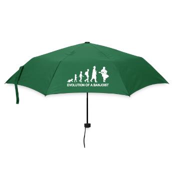 Entwicklung eines Banjospielers - Regenschirm (klein) - Flaschengrün - Vorne