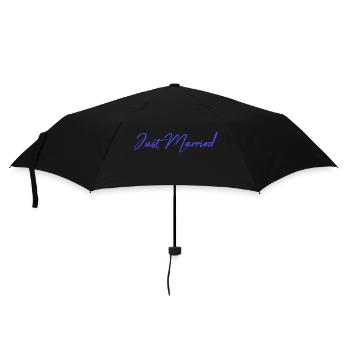 JUST MARRIED. bachelorette party. SAINT VALENTINE. COUPLE - Umbrella (small) - black - Front