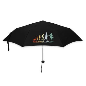 Banjo Player Evolution - Umbrella (small) - black - Front