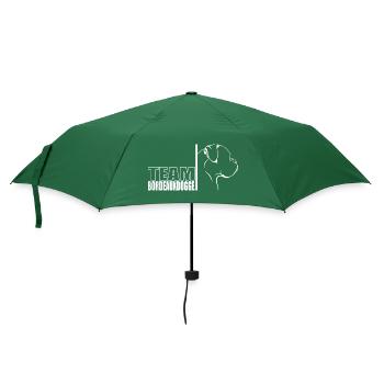 TEAM Bordeauxdogge Hunde Hund Wilsigns - Regenschirm (klein) - Flaschengrün - Vorne