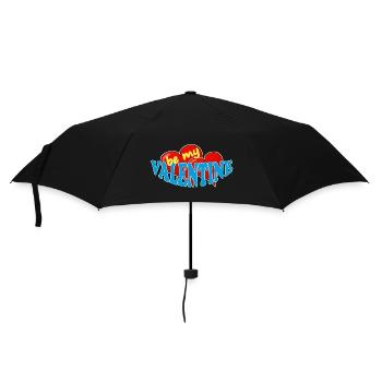 VALENTINE - Regenschirm (klein) - Schwarz - Vorne