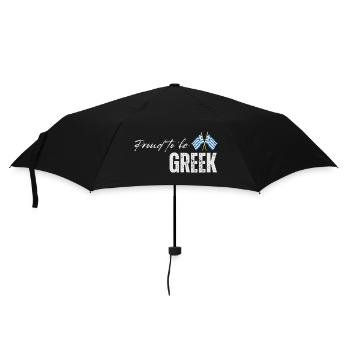 Greek pride, I love Greece - Umbrella (small) - black - Front