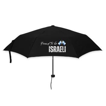 Israeli Pride, I Love Israel - Umbrella (small) - black - Front