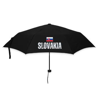 Slovak flag, Slovak patriot - Umbrella (small) - black - Front