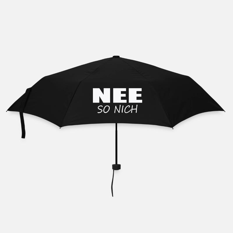 NEE - SO NICH - Regenschirm (klein) - Schwarz