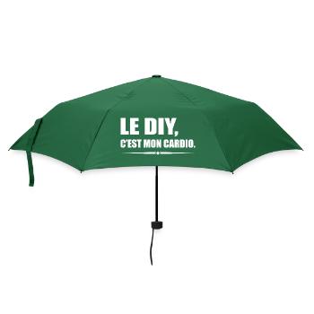 Le DIY c’est mon cardio version bricoleur - Parapluie standard - vert bouteille - Devant