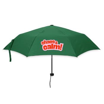 Chaos & Calm Contrast Design - Umbrella (small) - bottlegreen - Front