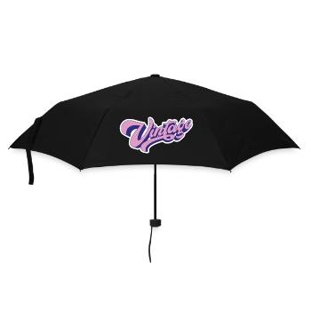 Vintage Rose - Regenschirm (klein) - Schwarz - Vorne