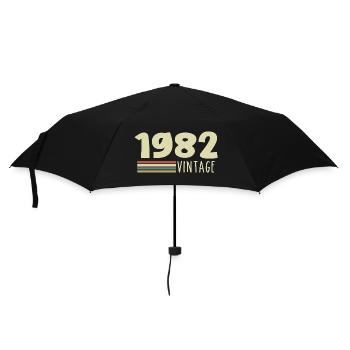 1982-Anniversary-1982-retro-1982 - Umbrella (small) - black - Front