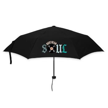 Vinyle de musique soul du Nord - Parapluie standard - noir - Devant