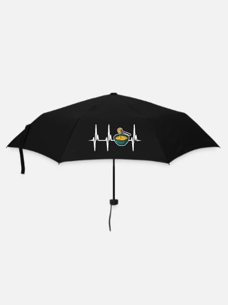 Ich liebe Käsefondue - Regenschirm (klein) - Schwarz