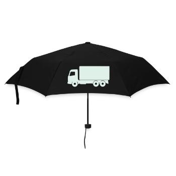 Silhouette du camion Mint - Parapluie standard - noir - Devant