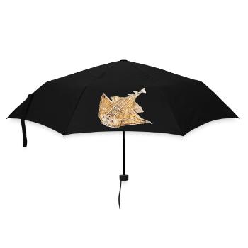 Angelote - Angel shark - Requin ange - Umbrella (small) - black - Front