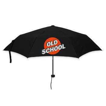 Old School Vintage Logo - Umbrella (small) - black - Front