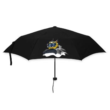 pelle à neige jaune neige - Parapluie standard - noir - Devant