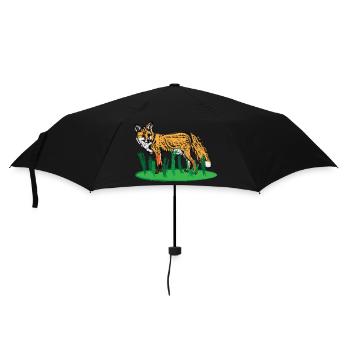 Rotfuchs / Red Fox Design I - Umbrella (small) - black - Front