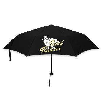 Schafflüsterer Landwirt Bauer Spruch - Regenschirm (klein) - Schwarz - Vorne