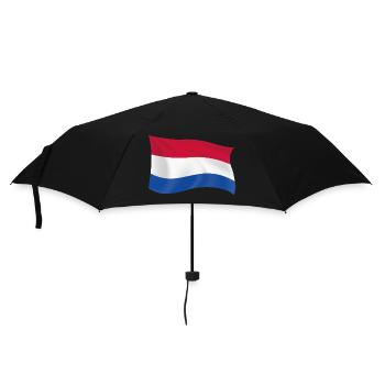 Holland Niederlande Flagge Patriot Geschenk Staat - Regenschirm (klein) - Schwarz - Vorne