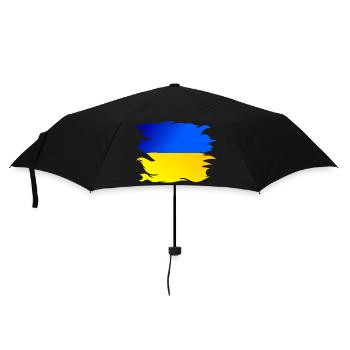 Ukraine Flag Flag - Umbrella (small) - black - Front