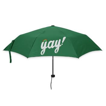 Yay Gay - Parapluie standard - vert bouteille - Devant