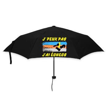 Je peux pas j ai échecs (jaune) - Parapluie standard - noir - Devant
