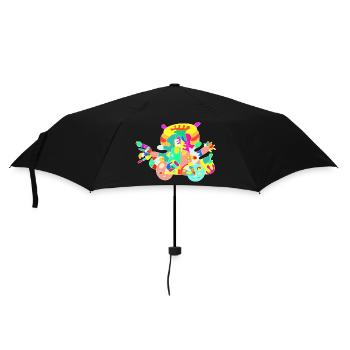 Free To Be Me - Regenschirm (klein) - Schwarz - Vorne