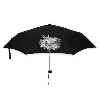Libellule - Parapluie standard - noir - Devant