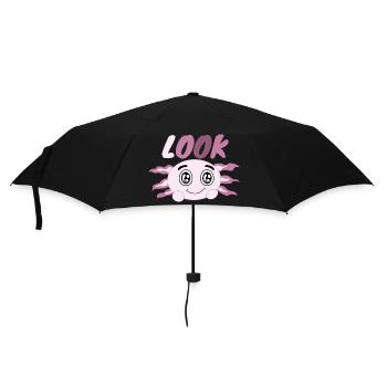 Cute Kawaii Axolotl Anime who loves axolotls - Umbrella (small) - black - Front