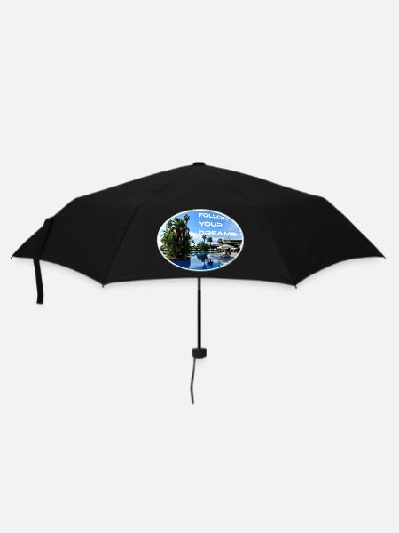 Dreams Urlaub Follow Sonne Strand Palmen - Regenschirm (klein) - Schwarz
