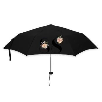 88e anniversaire fleuris (Cadeau de 88 ans) - Parapluie standard - noir - Devant