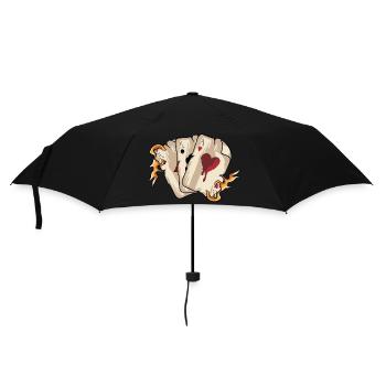 Playing Cards - Umbrella (small) - black - Front