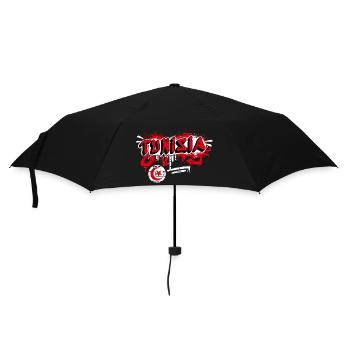 Design du drapeau graffiti de la Tunisie - Parapluie standard - noir - Devant