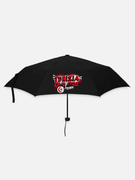 Design du drapeau graffiti de la Tunisie - Parapluie standard - noir