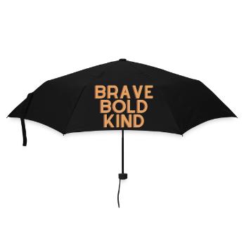 Brave Bold Kind - Christian Quote - Umbrella (small) - black - Front