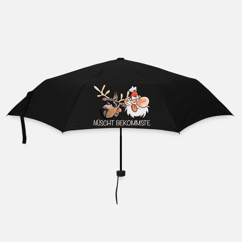 Nüscht Bekommste - Regenschirm (klein) - Schwarz