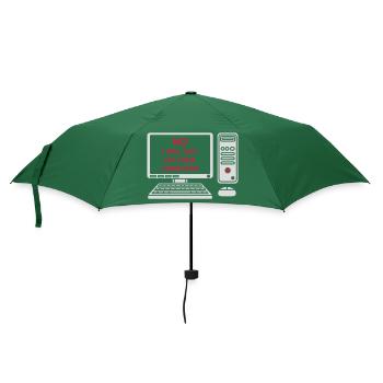 not fix your computer - Umbrella (small) - bottlegreen - Front