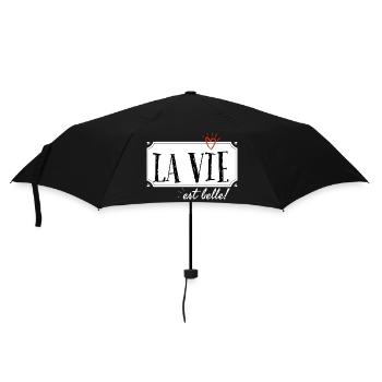 La vie est belle. - Parapluie standard - noir - Devant