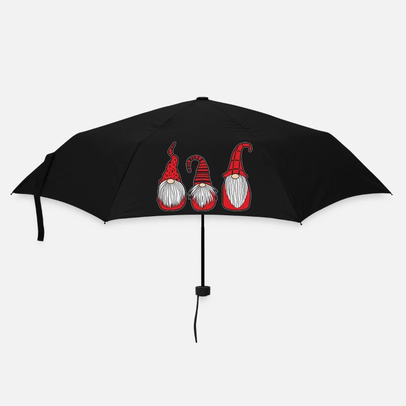 Dwarf Gnome Christmas Nordic - Umbrella (small) - black