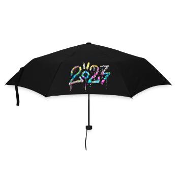 Graffiti style Splash hip hop colors painter 2023 - Umbrella (small) - black - Front