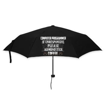 Computer Programmer Coding Software - Umbrella (small) - black - Front
