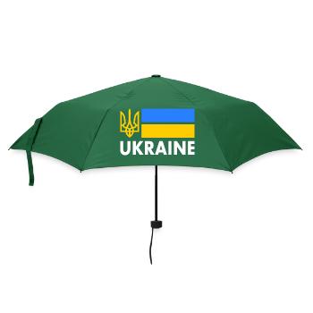 Ukraine - Parapluie standard - vert bouteille - Devant
