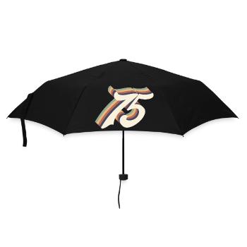 Vintage 75th anniversary - Umbrella (small) - black - Front