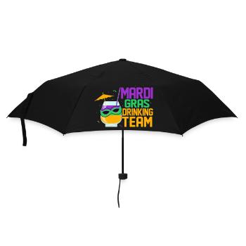 Mardi Gras Drinking Team Party BeadsParade - Umbrella (small) - black - Front