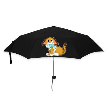 Poisson-chien - Parapluie standard - noir - Devant