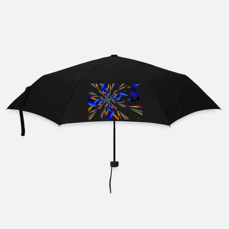 Abstract Bitcoin 1 - Umbrella (small) - black