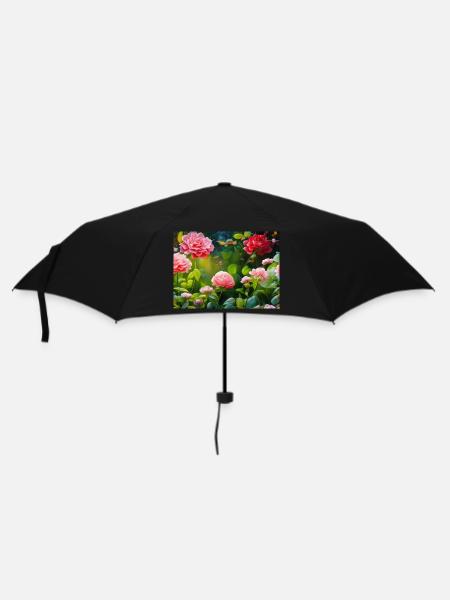 Blooming Roses Blossoms - Umbrella (small) - black