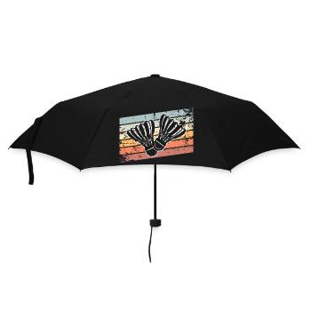 Badminton Retro Vintage - Umbrella (small) - black - Front