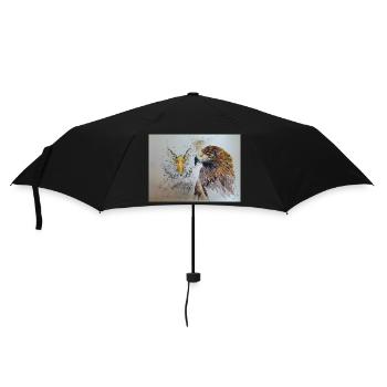 Adler - Regenschirm (klein) - Schwarz - Vorne