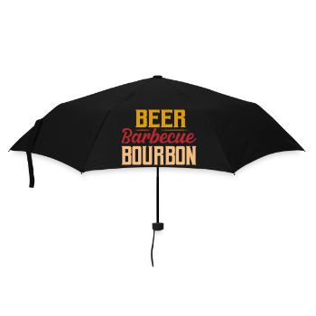 Bière Barbecue Bourbon Smoker Whisky Grillades - Parapluie standard - noir - Devant
